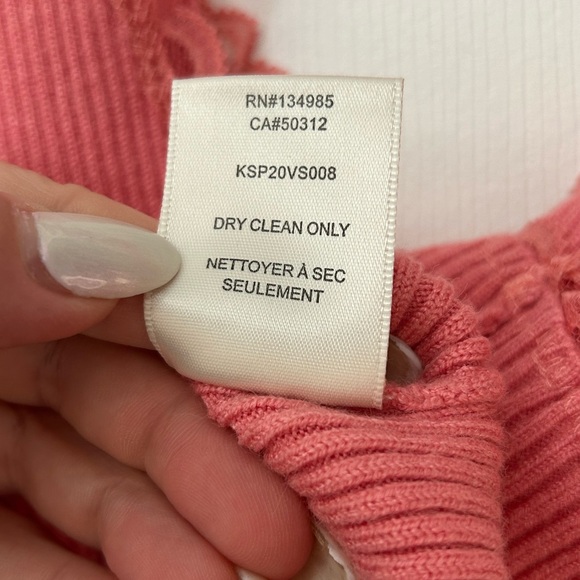 NWOT Peachy Pink Ribbed Crop Tank - Picture 8 of 9